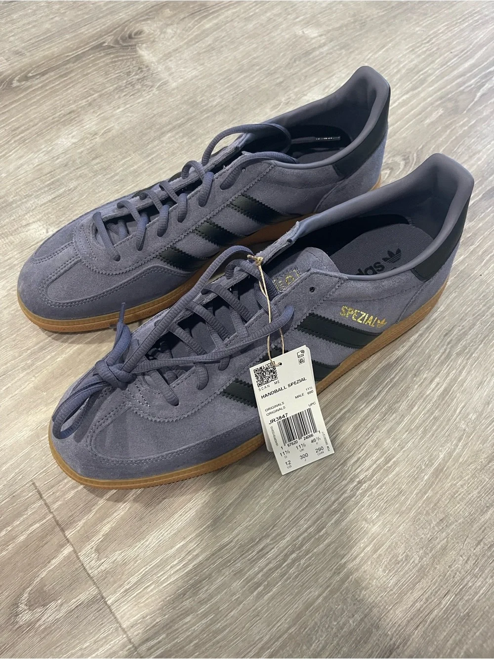 adidas Spezial Men's Suede Sneakers - Grey with Black & Gum